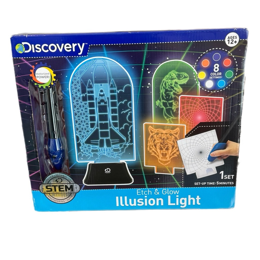 Discovery Illusion Light Etch & Glow Ages 12+ NWT